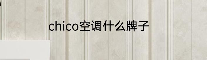 chico空调什么牌子