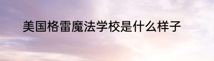 美国格雷魔法学校是什么样子