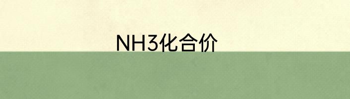 NH3化合价