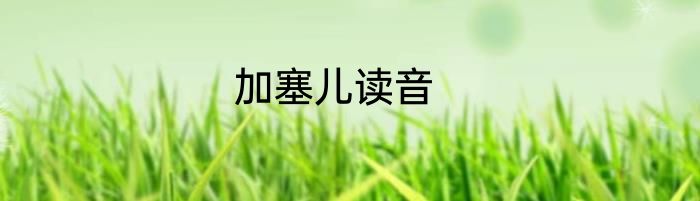 加塞儿读音