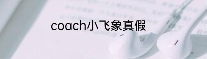 coach小飞象真假
