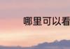 哪里可以看天赋异禀第二季