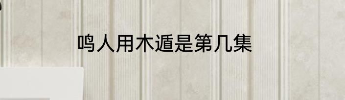 鸣人用木遁是第几集