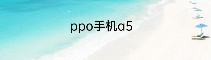 ppo手机a5