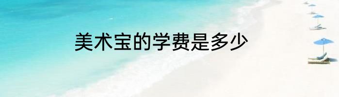 美术宝的学费是多少