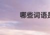 哪些词语是含有近义词的