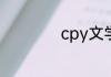 cpy文学是什么意思