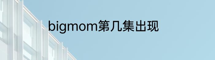 bigmom第几集出现
