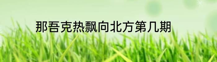 那吾克热飘向北方第几期