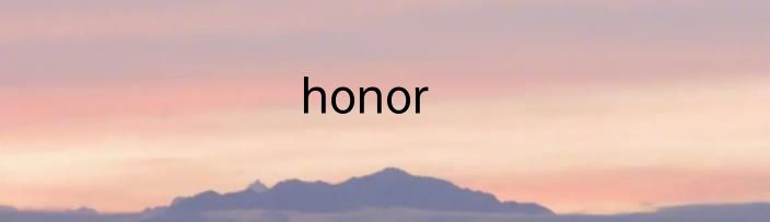 honor