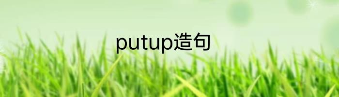 putup造句