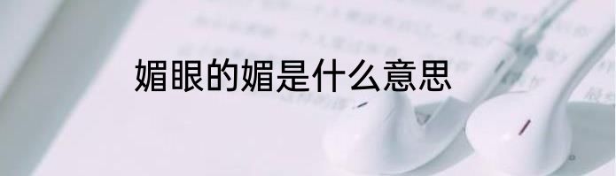 媚眼的媚是什么意思