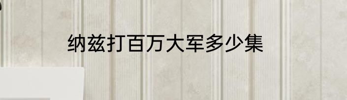 纳兹打百万大军多少集
