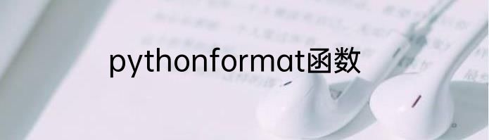 pythonformat函数