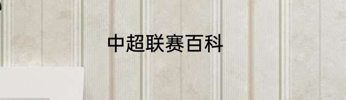 中超联赛百科