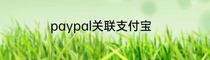 paypal关联支付宝