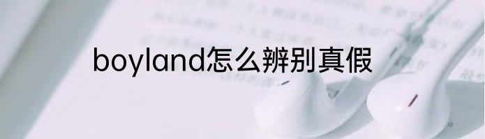 boyland怎么辨别真假