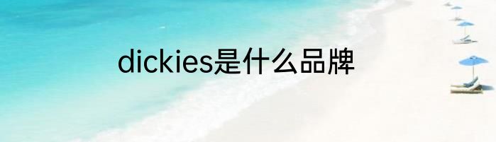 dickies是什么品牌