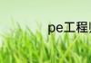 pe工程师是做什么的