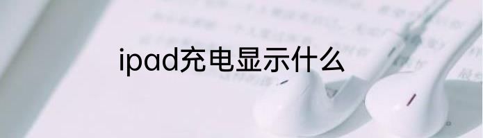 ipad充电显示什么