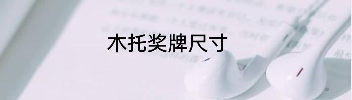 木托奖牌尺寸