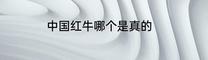 中国红牛哪个是真的