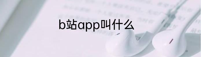 b站app叫什么