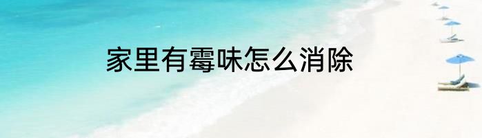 家里有霉味怎么消除