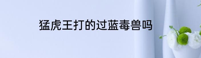 猛虎王打的过蓝毒兽吗