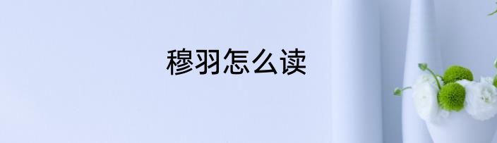 穆羽怎么读
