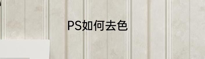 PS如何去色