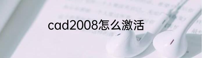 cad2008怎么激活