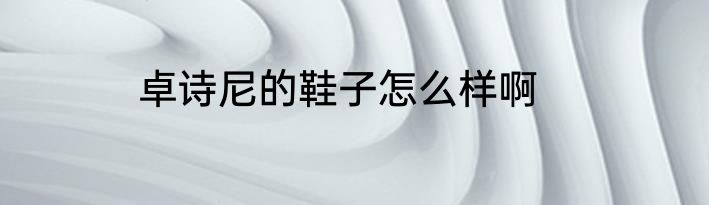 卓诗尼的鞋子怎么样啊