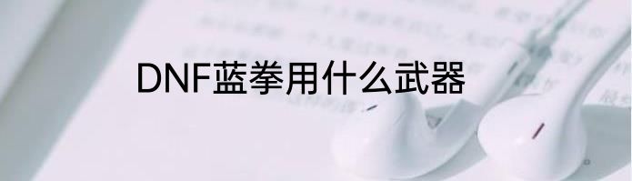 DNF蓝拳用什么武器