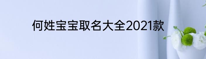 何姓宝宝取名大全2021款