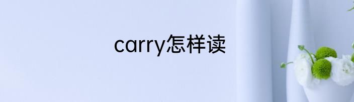 carry怎样读
