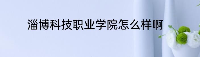 淄博科技职业学院怎么样啊