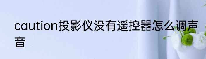 caution投影仪没有遥控器怎么调声音