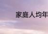家庭人均年收入多少算小康
