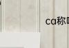 ca称呼是啥意思