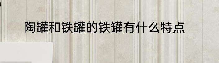 陶罐和铁罐的铁罐有什么特点