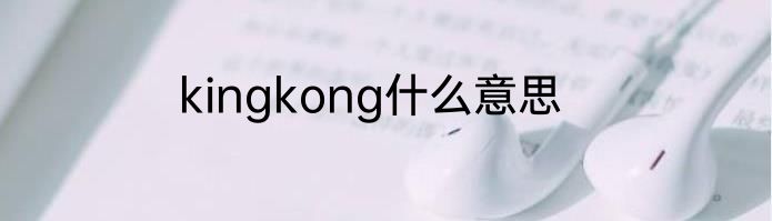 kingkong什么意思
