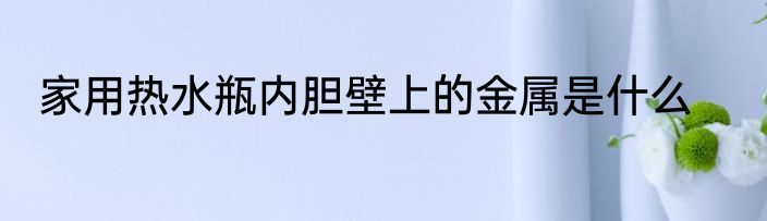 家用热水瓶内胆壁上的金属是什么