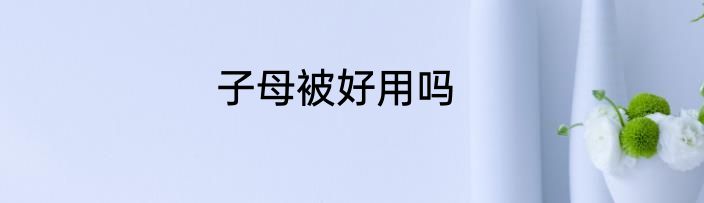 子母被好用吗