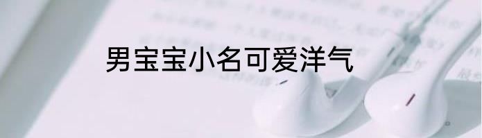 男宝宝小名可爱洋气