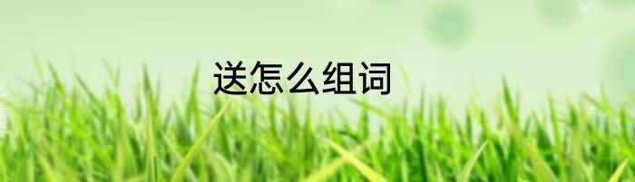 送怎么组词
