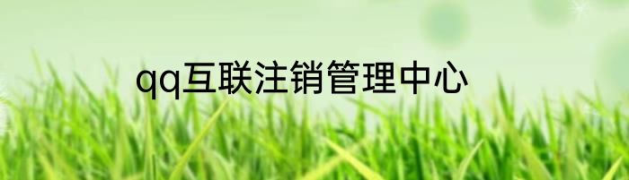 qq互联注销管理中心