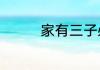 家有三子必有一彪啥意思