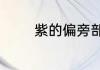 紫的偏旁部首是什么查字典