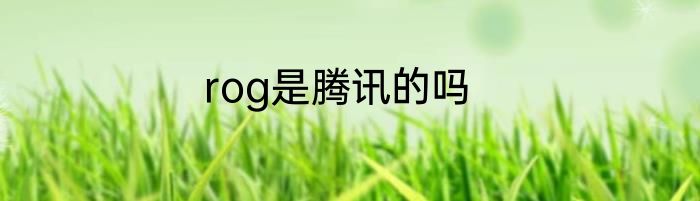 rog是腾讯的吗